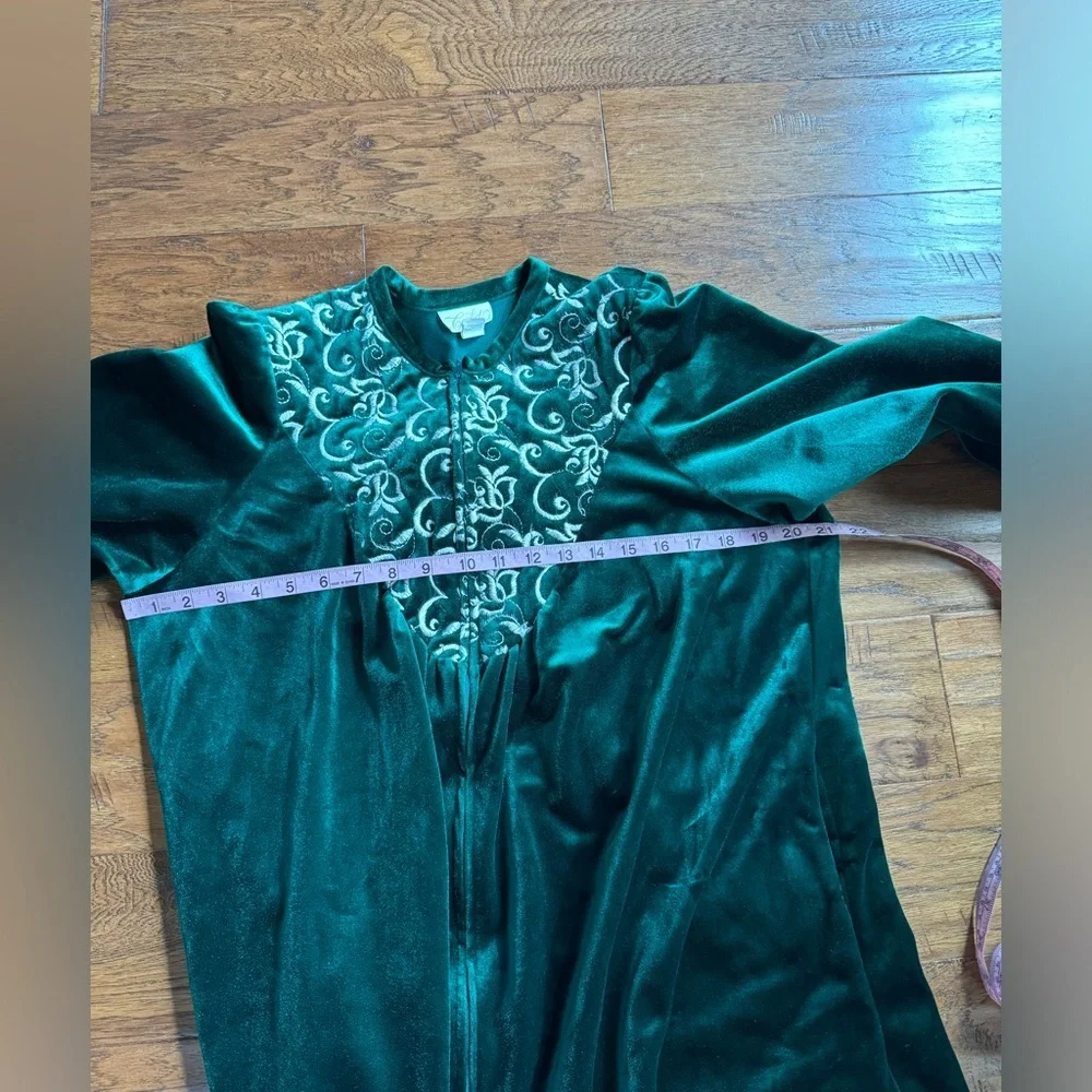 Vintage Cachet Green Housecoat by‎ Sears - Picture 9 of 10